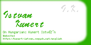 istvan kunert business card